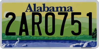 AL license plate 2AR0751
