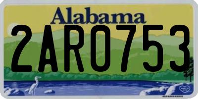 AL license plate 2AR0753