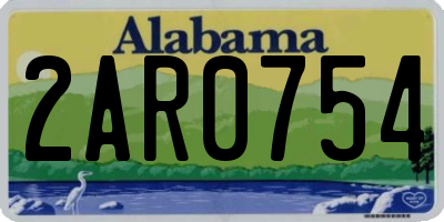 AL license plate 2AR0754