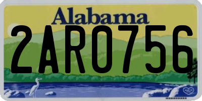 AL license plate 2AR0756