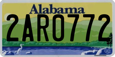 AL license plate 2AR0772