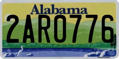 AL license plate 2AR0776