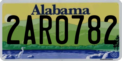 AL license plate 2AR0782