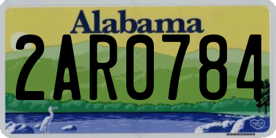 AL license plate 2AR0784
