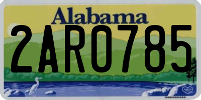 AL license plate 2AR0785