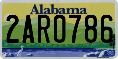 AL license plate 2AR0786