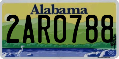 AL license plate 2AR0788