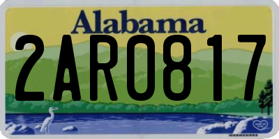AL license plate 2AR0817