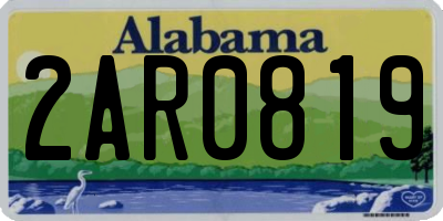 AL license plate 2AR0819