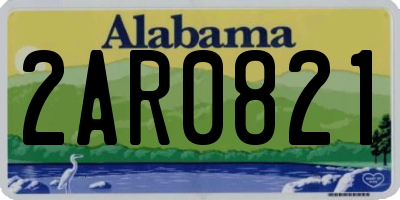 AL license plate 2AR0821