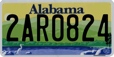 AL license plate 2AR0824