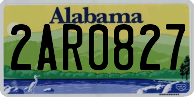 AL license plate 2AR0827
