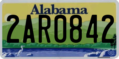 AL license plate 2AR0842