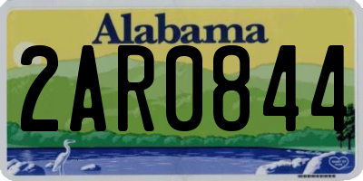 AL license plate 2AR0844