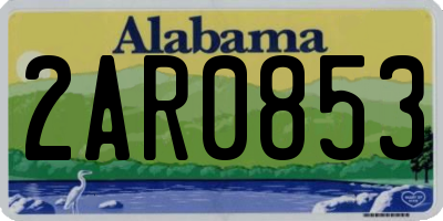 AL license plate 2AR0853