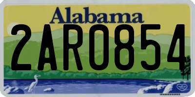 AL license plate 2AR0854