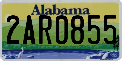 AL license plate 2AR0855
