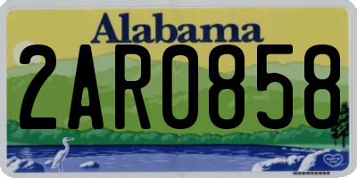 AL license plate 2AR0858