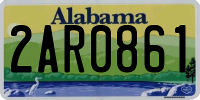 AL license plate 2AR0861