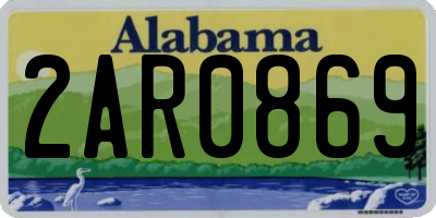 AL license plate 2AR0869