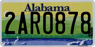 AL license plate 2AR0878