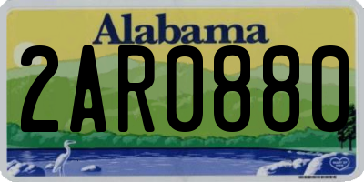 AL license plate 2AR0880