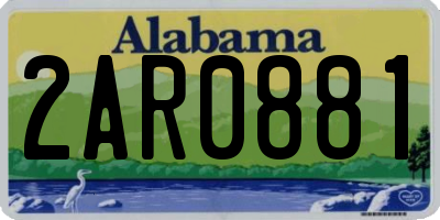 AL license plate 2AR0881