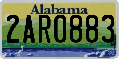AL license plate 2AR0883