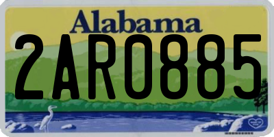 AL license plate 2AR0885