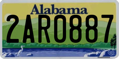 AL license plate 2AR0887
