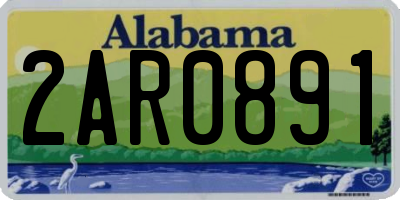 AL license plate 2AR0891