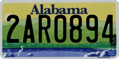 AL license plate 2AR0894