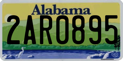 AL license plate 2AR0895