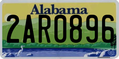 AL license plate 2AR0896