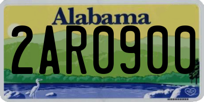 AL license plate 2AR0900