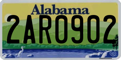 AL license plate 2AR0902