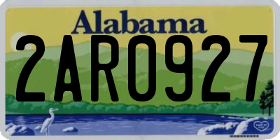 AL license plate 2AR0927
