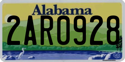 AL license plate 2AR0928