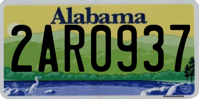 AL license plate 2AR0937