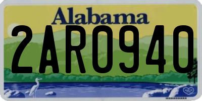 AL license plate 2AR0940