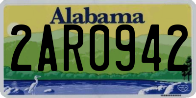 AL license plate 2AR0942