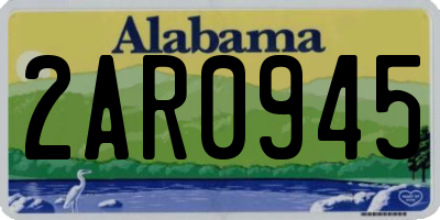 AL license plate 2AR0945