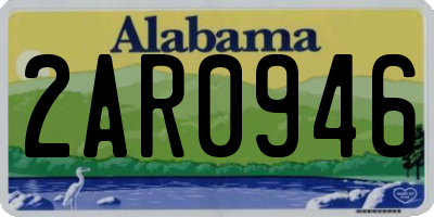 AL license plate 2AR0946