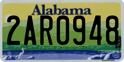 AL license plate 2AR0948