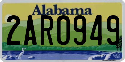 AL license plate 2AR0949