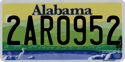 AL license plate 2AR0952