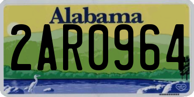 AL license plate 2AR0964