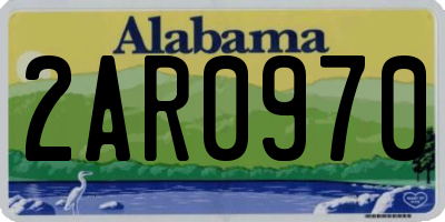 AL license plate 2AR0970