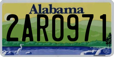 AL license plate 2AR0971