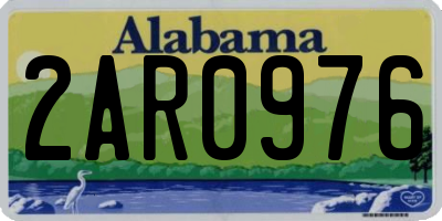 AL license plate 2AR0976